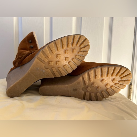 Kelsi Dagger women’s suede lace up wedge boots size 11 - Picture 3 of 6